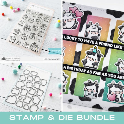 MAMA ELEPHANT: Little Cow Agenda | Stamp and Creative Cuts Bundle