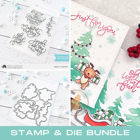 MAMA ELEPHANT: Make it Merry | Stamp and Creative Cuts Bundle