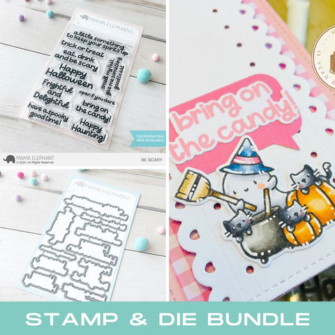 MAMA ELEPHANT: Be Scary | Stamp and Creative Cuts Bundle