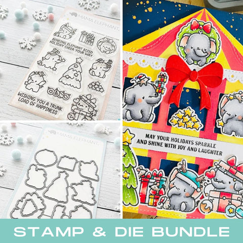 MAMA ELEPHANT: Elephant Cheer | Stamp and Creative Cuts Bundle