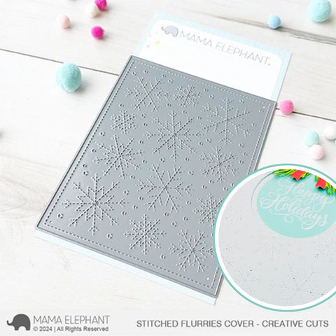 MAMA ELEPHANT: Stitched Flurries Cover | Creative Cuts