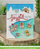 LAWN FAWN: Mice on Ice | Stamp, Coloring Stencil & Die Bundle