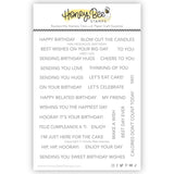 HONEY BEE STAMPS: Mini Messages | Birthday | Stamp