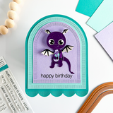 SPELLBINDERS:  Monster Birthday Sentiments | Stamp