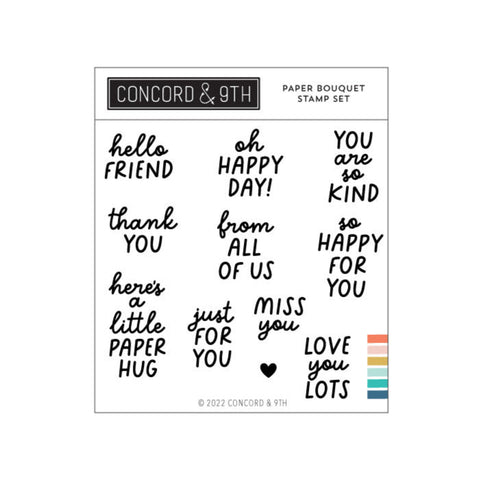 CONCORD & 9 th : Paper Bouquet | Stamp