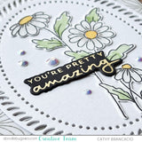 SPELLBINDERS:  Making Me Smile Sentiments | Hot Foil Plate & Die