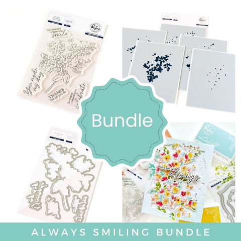 PINKFRESH STUDIO:  Always Smiling | Stamp, Stencil & Die Bundle