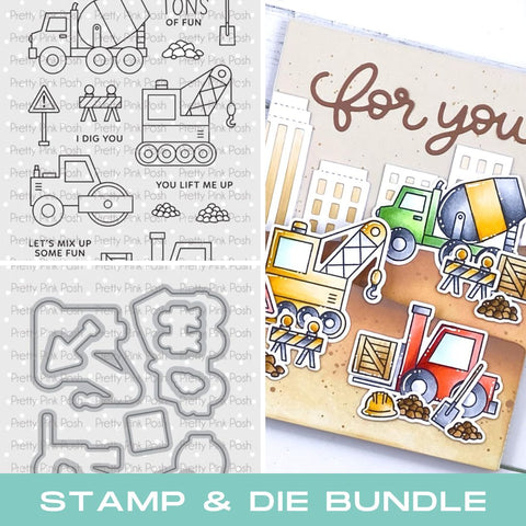 PRETTY PINK POSH:  Construction Additions | Stamp & Die Bundle