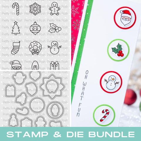 PRETTY PINK POSH:  Holiday Icons | Stamp & Die Bundle