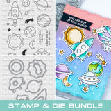 PRETTY PINK POSH:  Outer Space | Stamp & Die Bundle