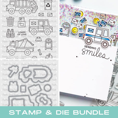 PRETTY PINK POSH:  Utility Vehicles | Stamp & Die Bundle