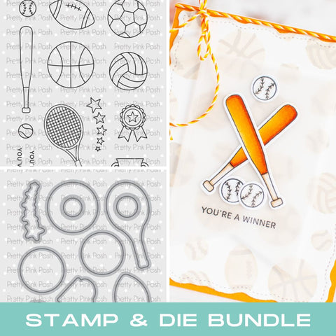 PRETTY PINK POSH:  Sports | Stamp & Die Bundle