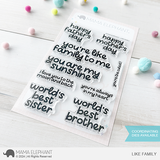 MAMA ELEPHANT: Like Family | Stamp and Creative Cuts Bundle