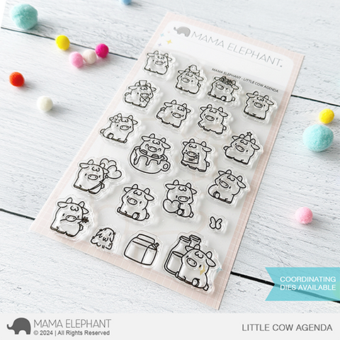 MAMA ELEPHANT: Little Cow Agenda | Stamp