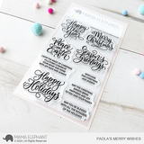 MAMA ELEPHANT: Paola's Merry Wishes | Stamp