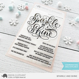 MAMA ELEPHANT: Sparkle and Shine | Stamp and Creative Cuts Bundle