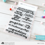 MAMA ELEPHANT: Way to Go | Stamp and Creative Cuts Bundle