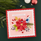 SPELLBINDERS:  Christmas Bird Poinsettia | Die