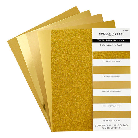 SPELLBINDERS: Gold Assortment |  Paper | 8.5" x 11"