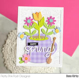 PRETTY PINK POSH: Spring Script | Die