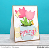 PRETTY PINK POSH: Spring Script | Die