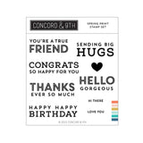 CONCORD & 9 th : Spring Print Sentiments | Stamp