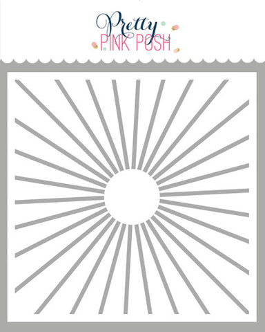 PRETTY PINK POSH: Starburst | Stencil