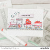 PRETTY PINK POSH:  Valentine Train | Stamp