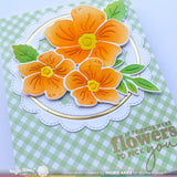 WAFFLE FLOWER:  Inside - Outside Scalloped Circle | Die