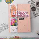 WAFFLE FLOWER: Postage Collage Gingerbread | Stencil