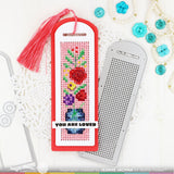 WAFFLE FLOWER: Stitchable Round Bookmark | Die