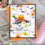 WAFFLE FLOWER: Sweet Ghosts Background | Stencil