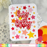 WAFFLE FLOWER:  Print and Script Happy Birthday | Die