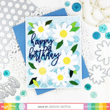 WAFFLE FLOWER:  Print and Script Happy Birthday | Die