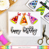 WAFFLE FLOWER:  Print and Script Happy Birthday | Die