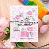 WAFFLE FLOWER: Postage Collage Love | Stamp