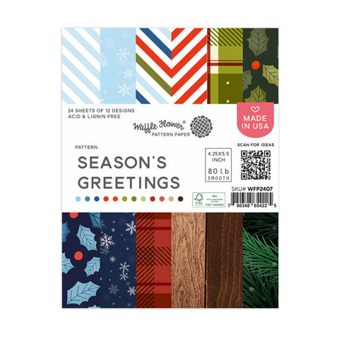 WAFFLE FLOWER: Season's Greetings | Paper Pad