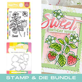 WAFFLE FLOWER: Sweet Strawberry | Combo Stamp & Die