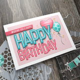 CONCORD & 9 th :  Happy Birthday Words | Stamp & Die Bundle