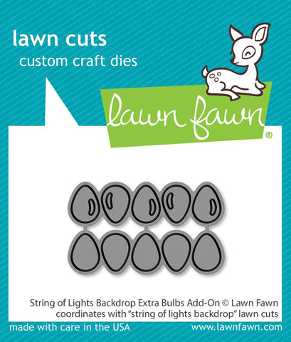 LAWN FAWN: Backdrop | String of Light Extra Bulbs Add-On | Lawn Cuts Die