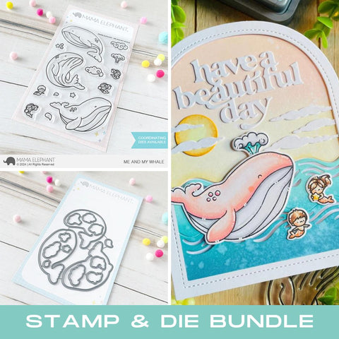 MAMA ELEPHANT: Me and My Whale | Stamp and Creative Cuts Bundle