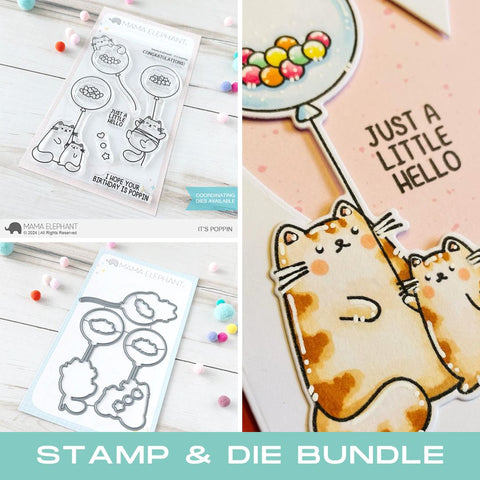 MAMA ELEPHANT: It's Poppin | Stamp and Creative Cuts Bundle