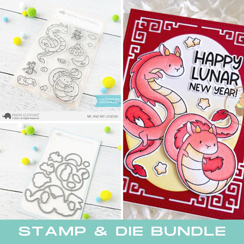 MAMA ELEPHANT:  Me and My Legend | Stamp and Creative Cuts Bundle