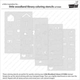 LAWN FAWN: Little Woodland Library | Coloring Stencil