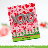 LAWN FAWN: Lots of Hearts Background | Layering Stencils