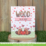 LAWN FAWN: Falling Hearts | Layering Stencils