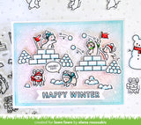 LAWN FAWN: Snowball Fight | Stamp