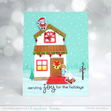 LAWN FAWN: Build a House Christmas Add-on Lawn Cuts Die