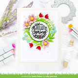 LAWN FAWN: Magic Iris Floral Wreath Add On | Lawn Cuts Die