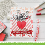 LAWN FAWN: Lots of Hearts Background | Layering Stencils